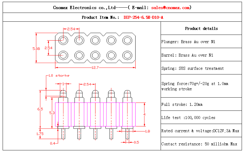 Pogo pin connector