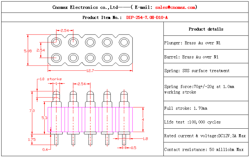 Pogo pin connector