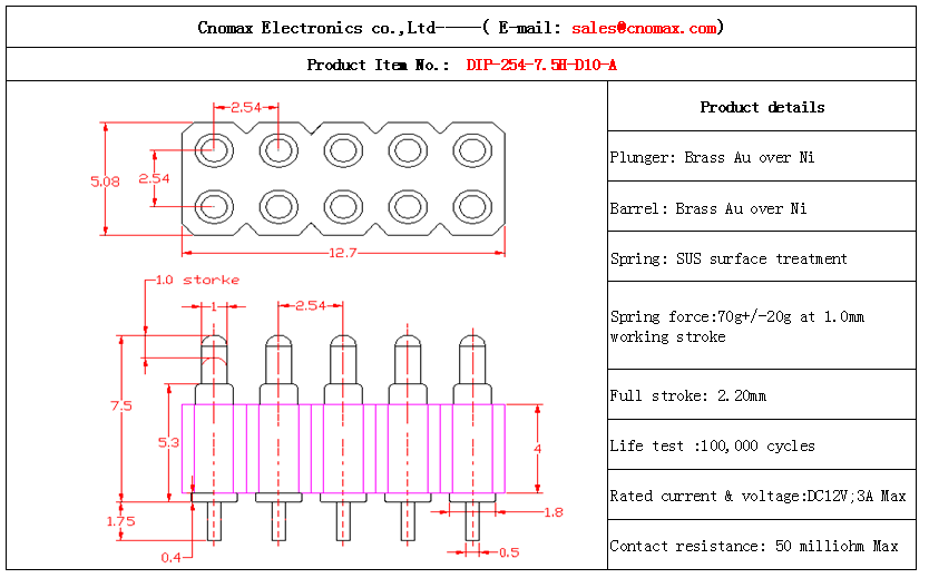 Pogo pin connector