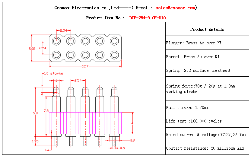 Pogo pin connector