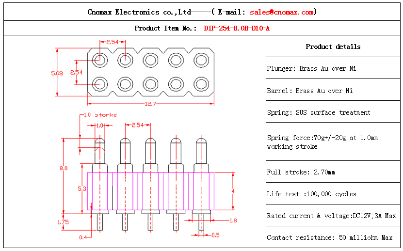 Pogo pin connector