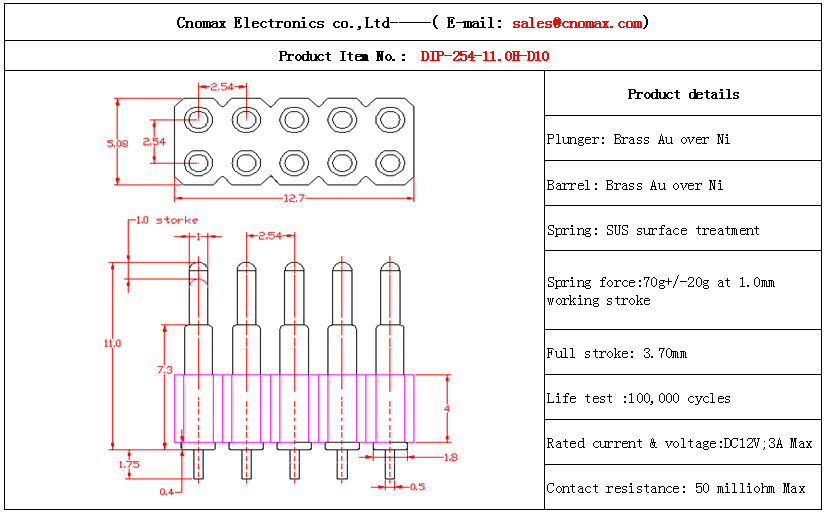 Pogo pin connector