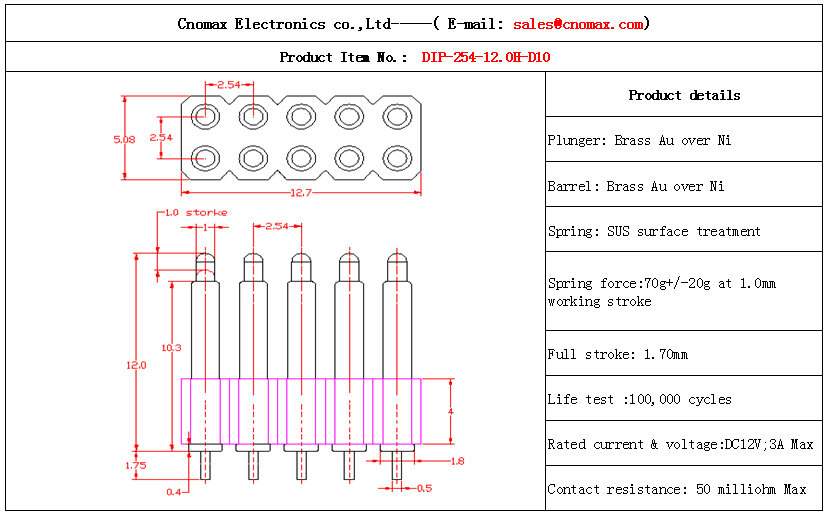 Pogo pin connector