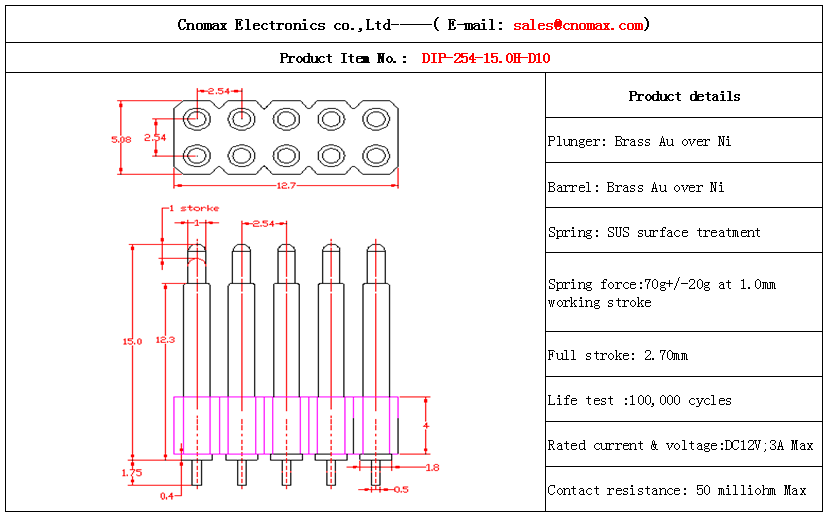 Pogo pin connector