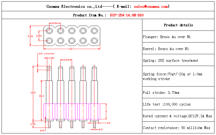 Pogo pin connector