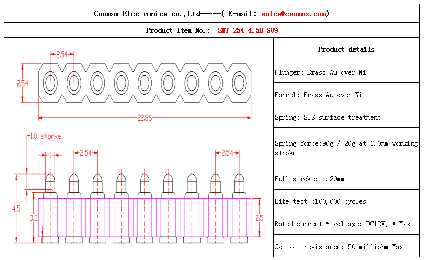 Pogo pin connector