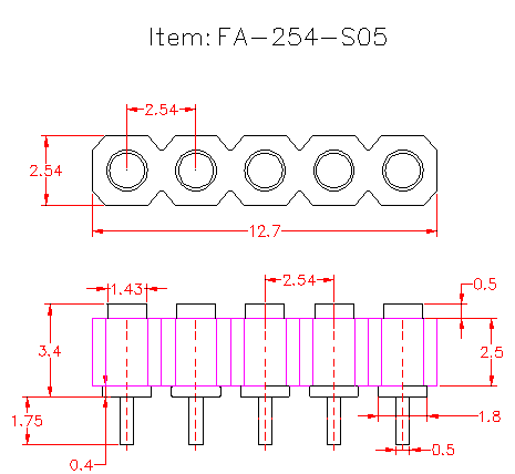 female pogo pin connector