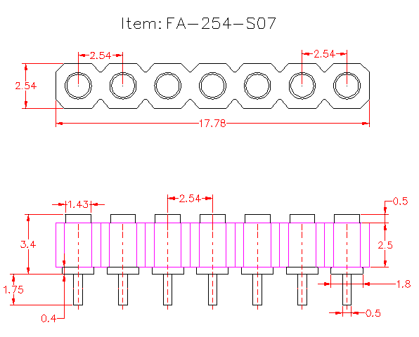 female pogo pin connector