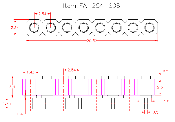 female pogo pin connector